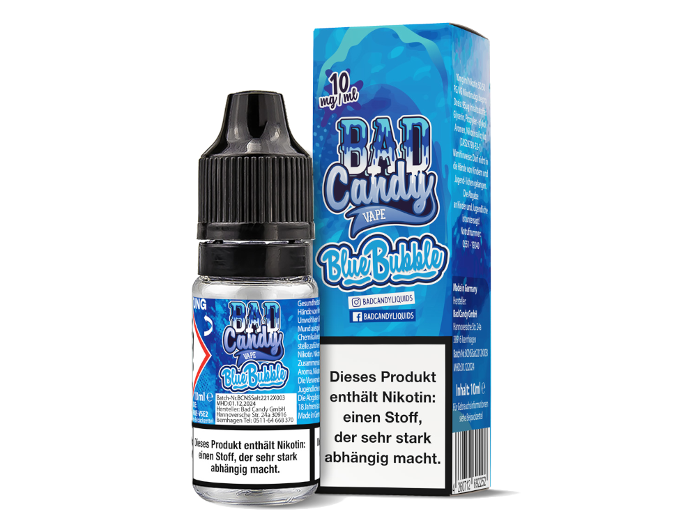 Bad Candy Liquids - Blue Bubble - Nikotinsalz Liquid 10 mg/ml 10er Packung
