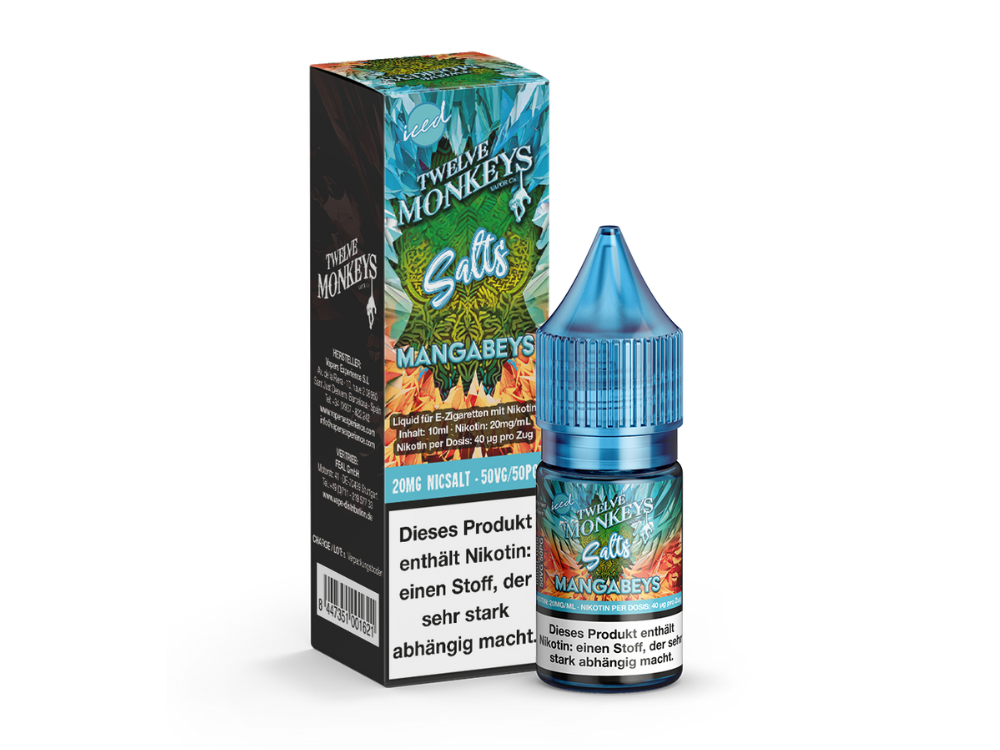 Twelve Monkeys - Iced - Mangabeys - Nikotinsalz Liquid 20 mg/ml 10er Packung