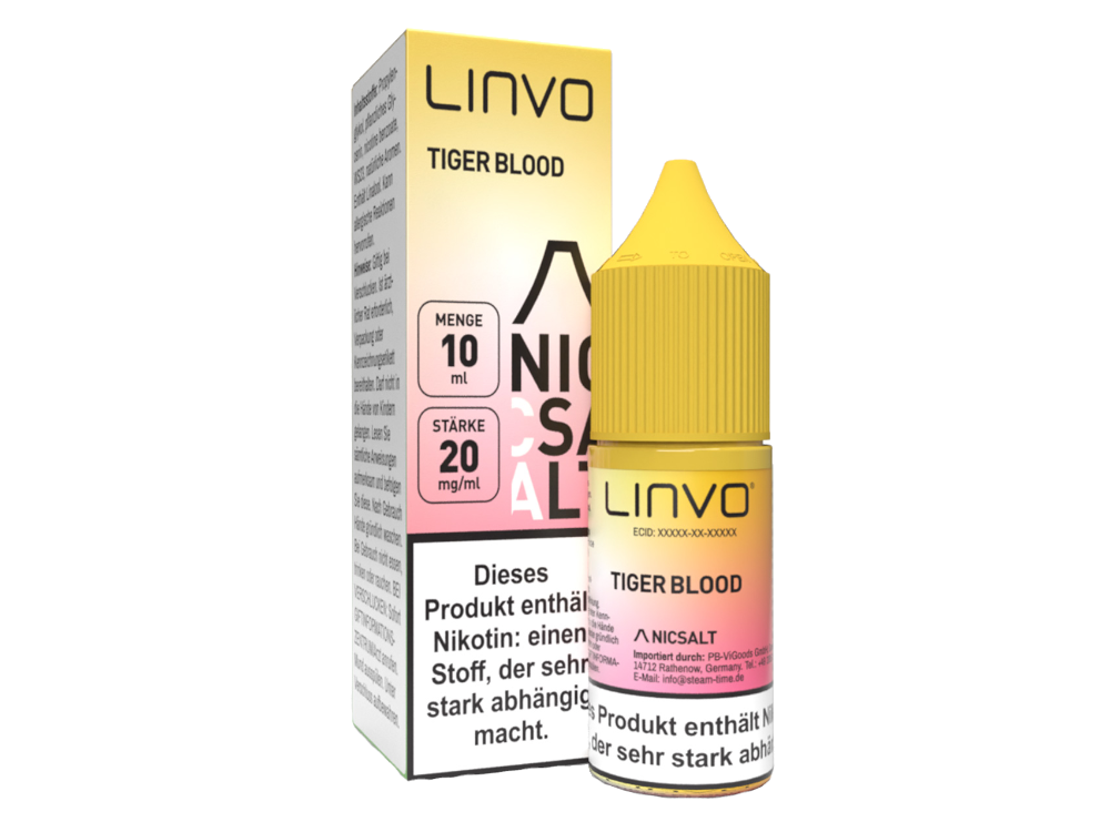 Linvo - Tiger Blood - Nikotinsalz Liquid 20 mg/ml 10er Packung