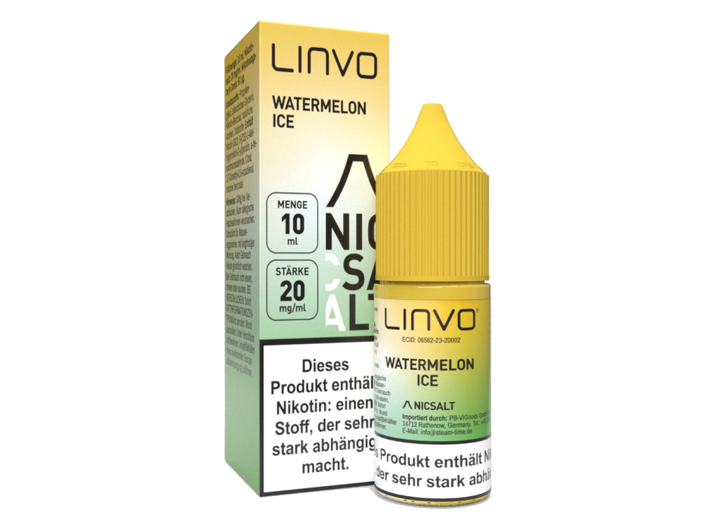 Linvo - Watermelon Ice - Nikotinsalz Liquid 20 mg/ml 10er Packung