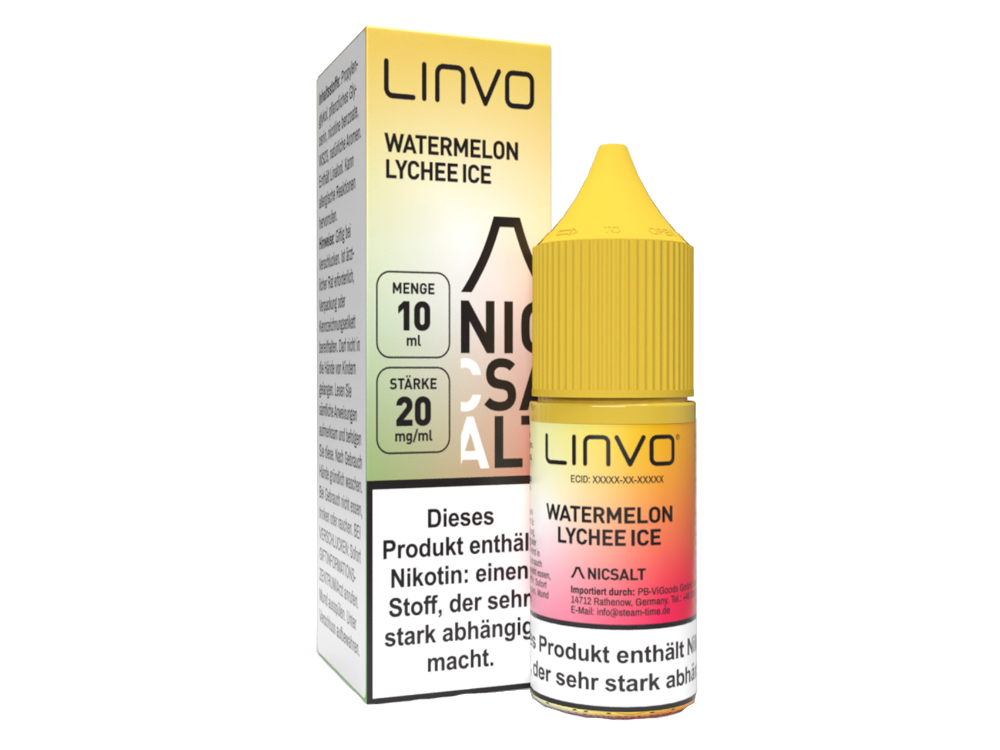 Linvo - Watermelon Lychee Ice - Nikotinsalz Liquid 20 mg/ml 10er Packung