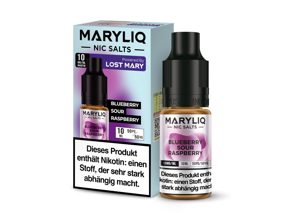 MARYLIQ - Blueberry Sour Raspberry - Nikotinsalz Liquid 10 mg/ml 10er Packung