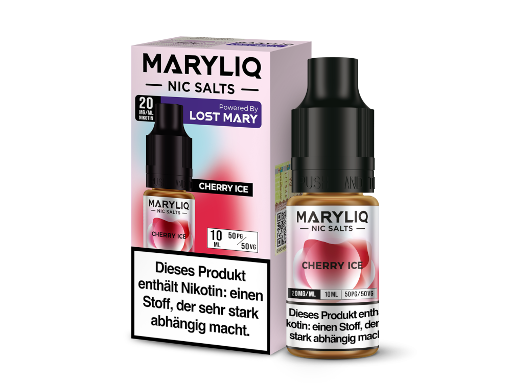 MARYLIQ - Cherry Ice - Nikotinsalz Liquid 20 mg/ml 10er Packung