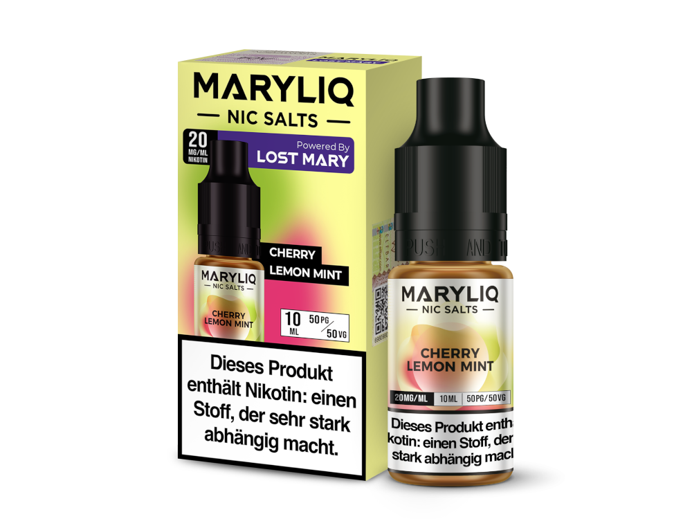 MARYLIQ - Cherry Lemon Mint - Nikotinsalz Liquid 20 mg/ml 10er Packung