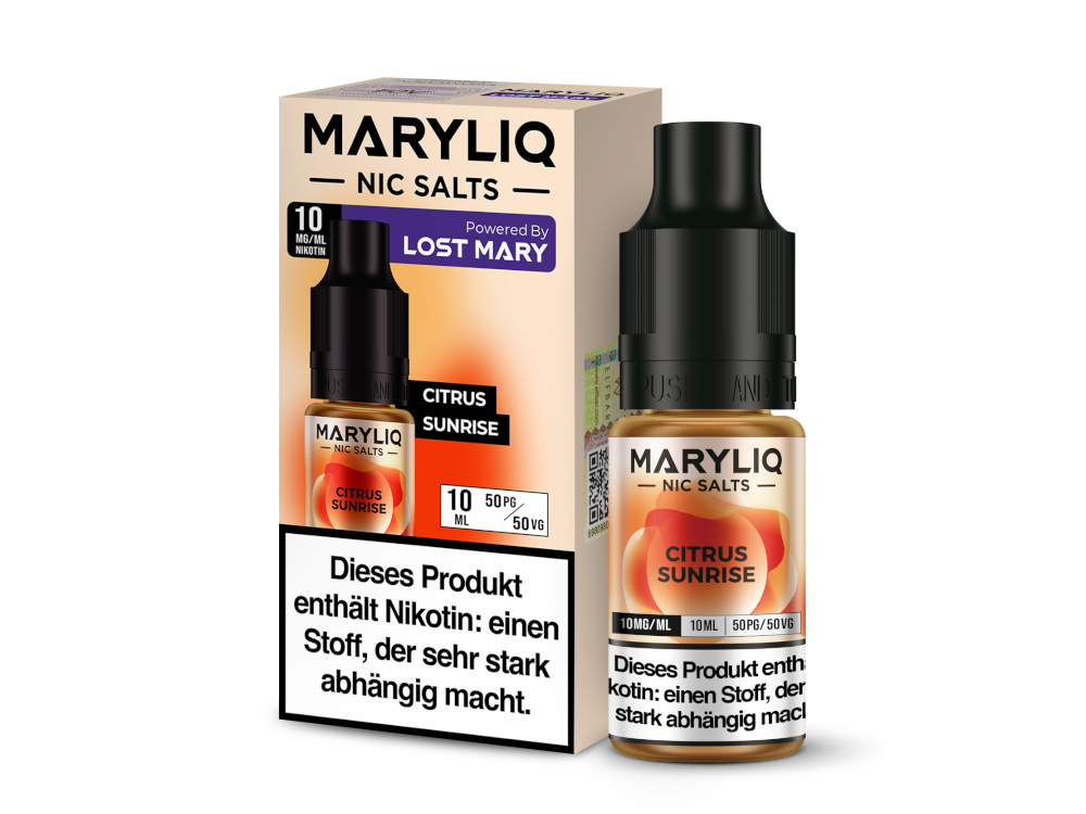 MARYLIQ - Citrus Sunrise - Nikotinsalz Liquid 10 mg/ml 10er Packung