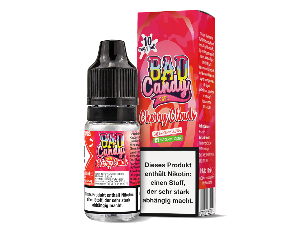 Bad Candy Liquids - Cherry Cloud - Nikotinsalz Liquid 10 mg/ml 10er Packung