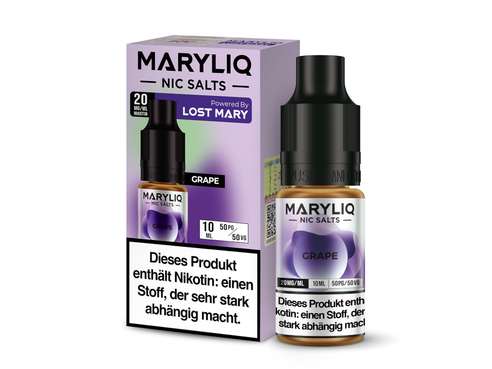 MARYLIQ - Grape - Nikotinsalz Liquid 20 mg/ml 200er Packung