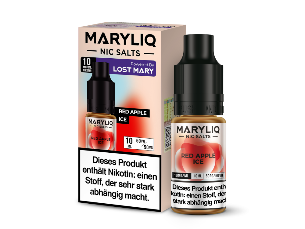 MARYLIQ - Red Apple Ice - Nikotinsalz Liquid 10 mg/ml 10er Packung