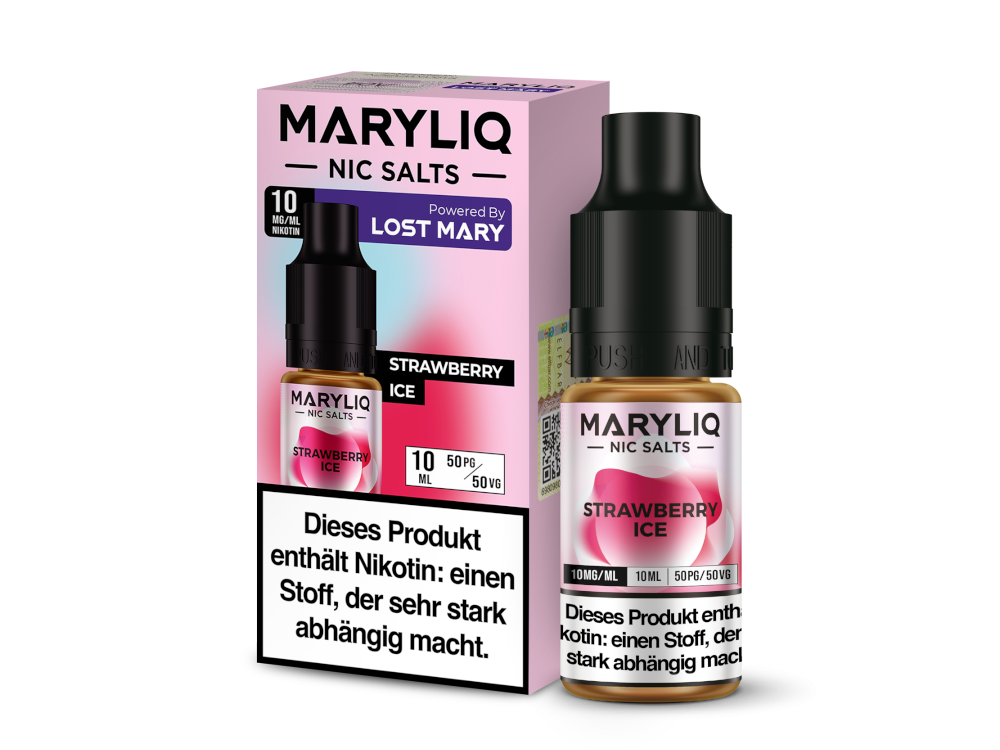 MARYLIQ - Strawberry Ice - Nikotinsalz Liquid 10 mg/ml 10er Packung