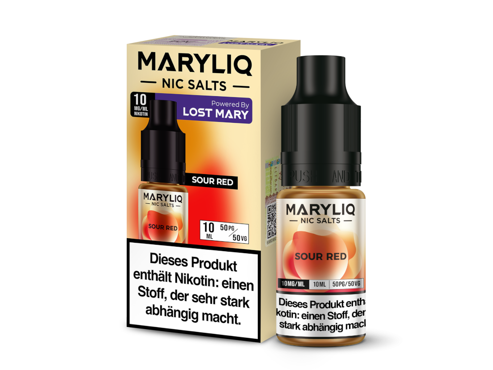 MARYLIQ - Sour Red - Nikotinsalz Liquid 10 mg/ml 200er Packung