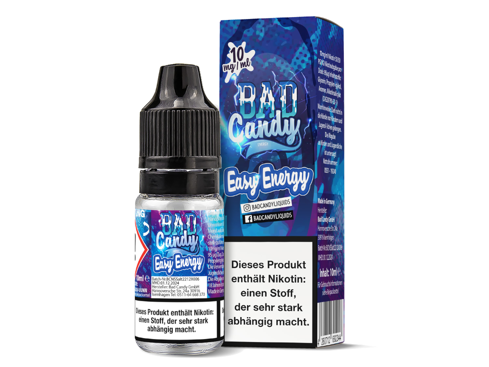 Bad Candy Liquids - Easy Energy - Nikotinsalz Liquid 10 mg/ml 10er Packung