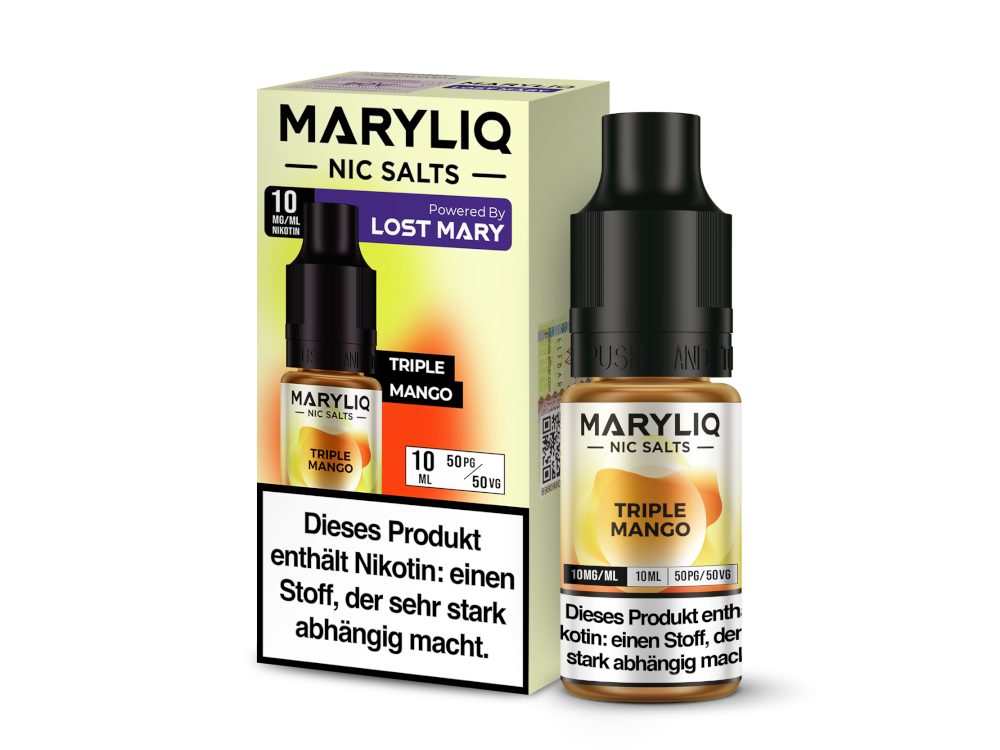 MARYLIQ - Triple Mango - Nikotinsalz Liquid 10 mg/ml 10er Packung