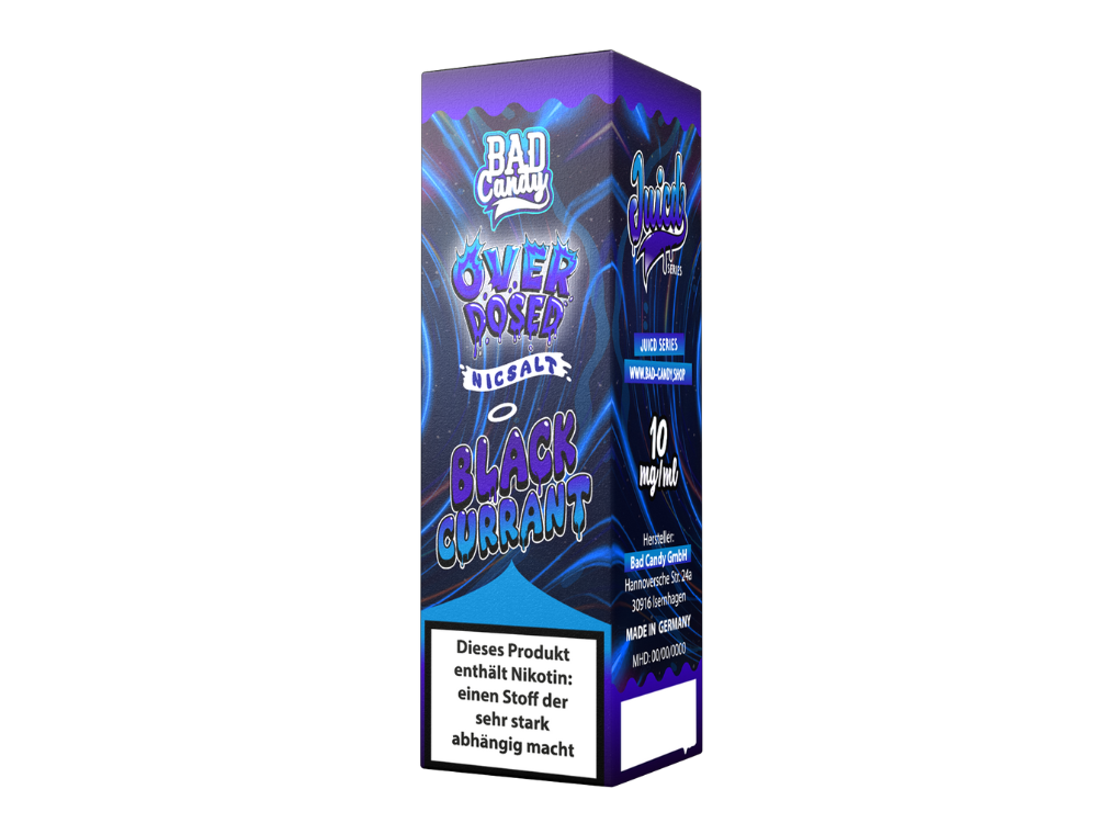 Bad Candy Liquids - Juicd - Overdosed Blackcurrant - Nikotinsalz Liquid 10 mg/ml