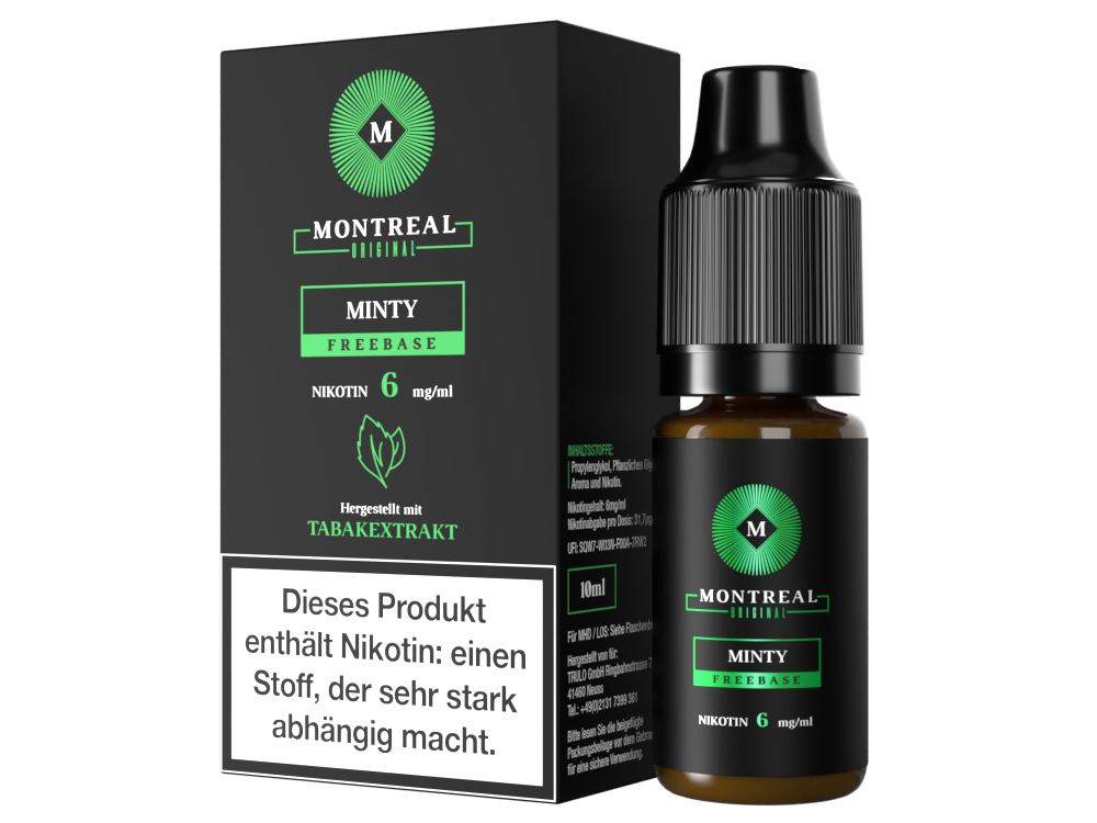 Montreal Original - Minty E-Zigaretten Liquid 6 mg/ml