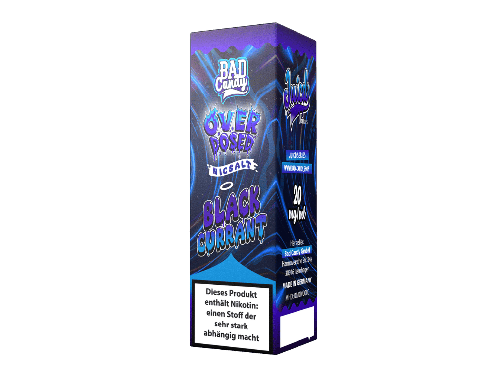 Bad Candy Liquids - Juicd - Overdosed Blackcurrant - Nikotinsalz Liquid 20 mg/ml