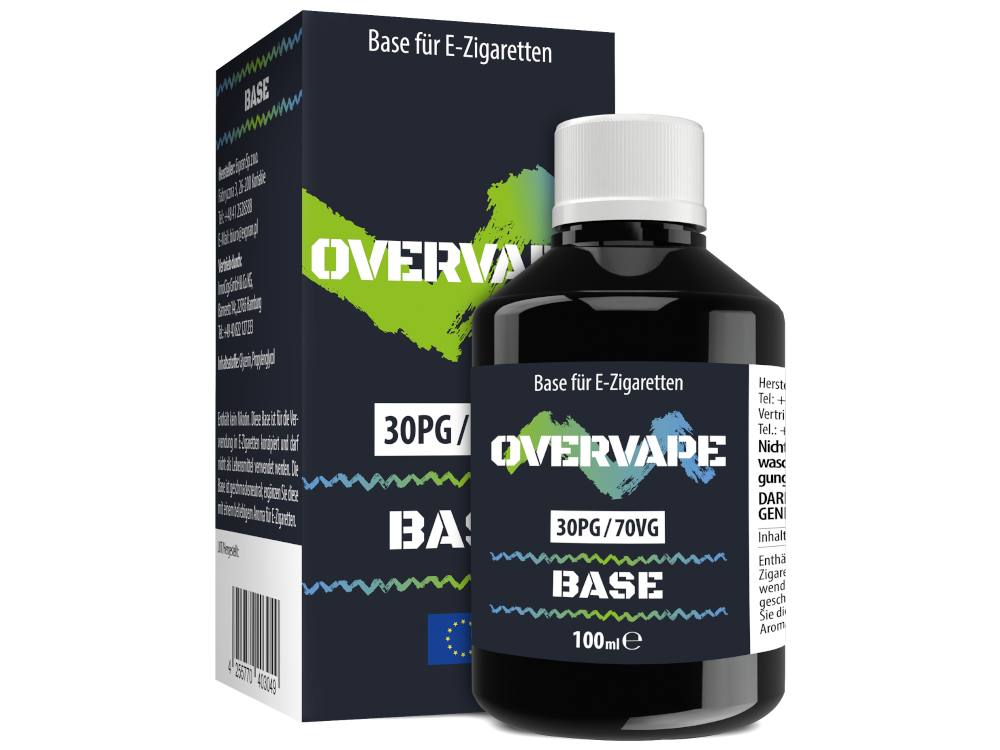 Overvape - 100 ml Basis 30PG/70VG 0 mg/ml 70er Packung