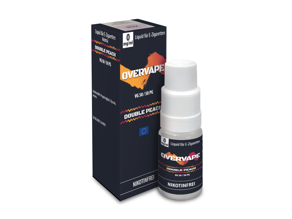 Overvape - Double Peach - Nikotinsalz Liquid 0 mg/ml 560er Packung