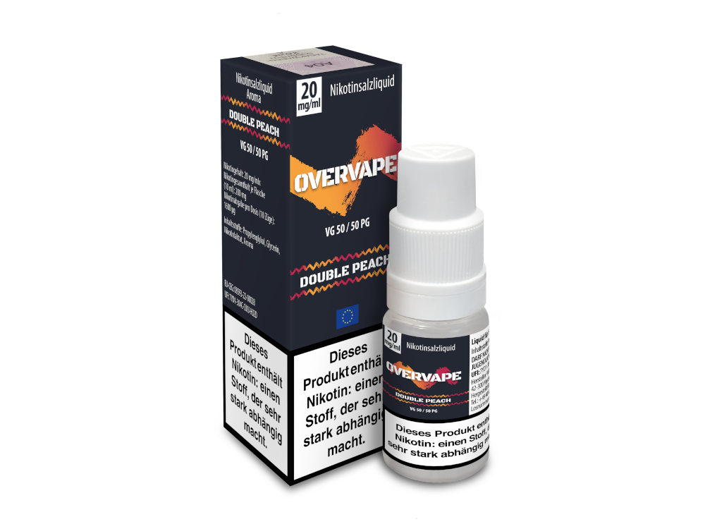 Overvape - Double Peach - Nikotinsalz Liquid 20 mg/ml 560er Packung