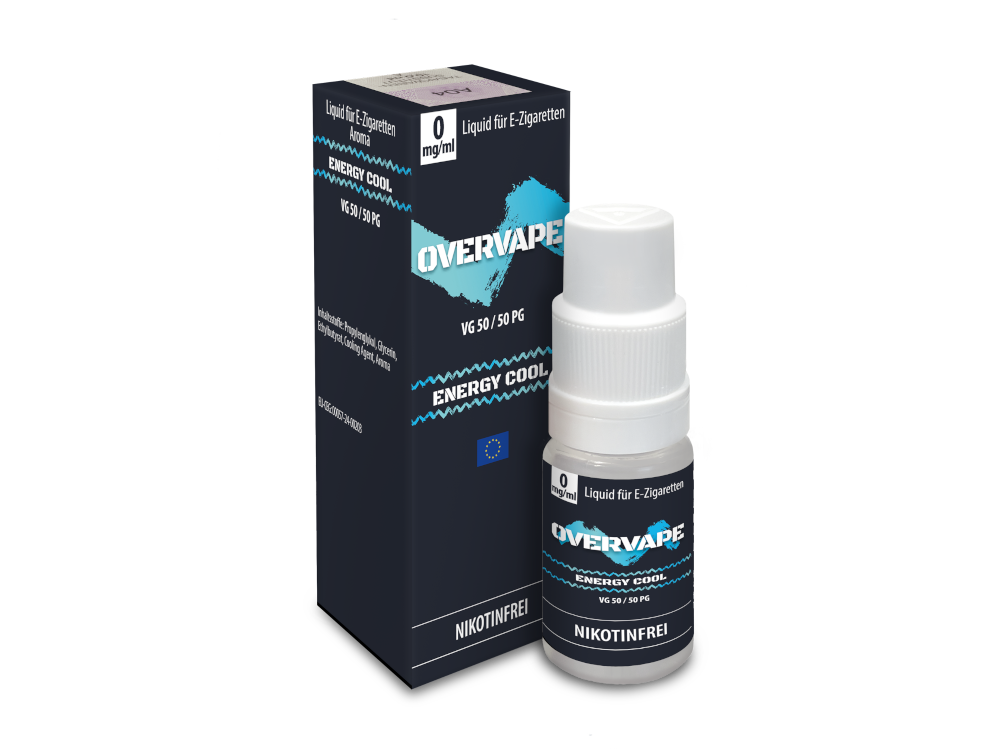 Overvape - Energy Cool - Nikotinsalz Liquid 0 mg/ml 560er Packung