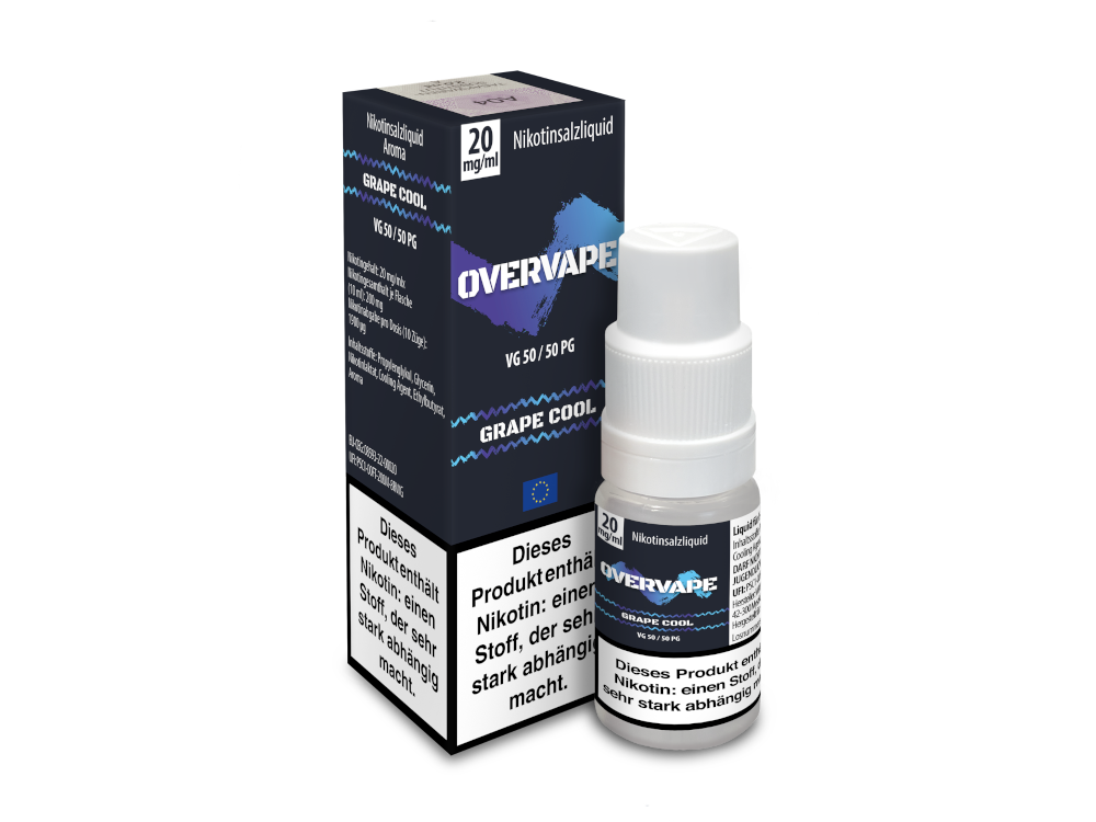 Overvape - Grape Cool - Nikotinsalz Liquid 20 mg/ml 5er Packung