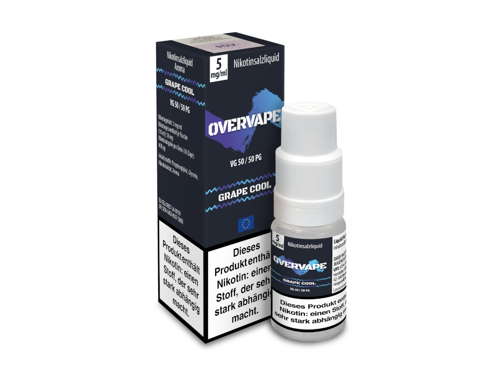 Overvape - Grape Cool - Nikotinsalz Liquid 5 mg/ml