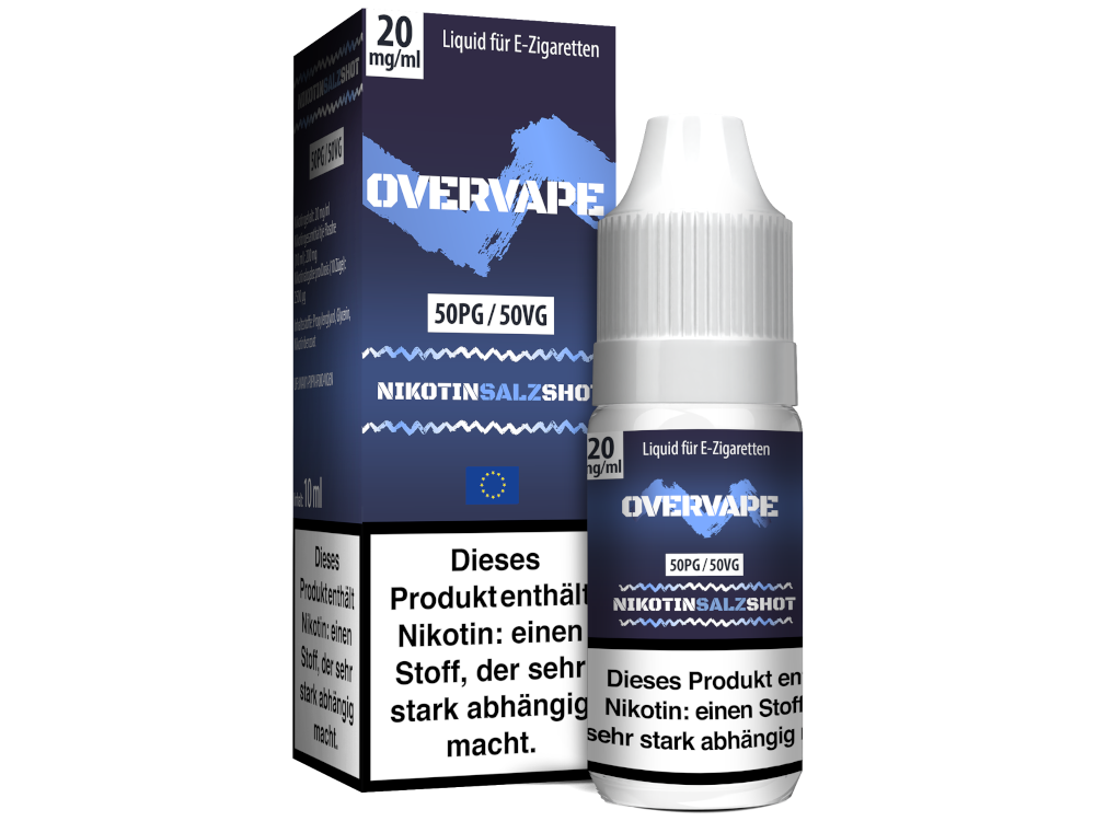 Overvape - Nikotinsalz Shot 50PG/50VG 20 mg/ml 360er Packung