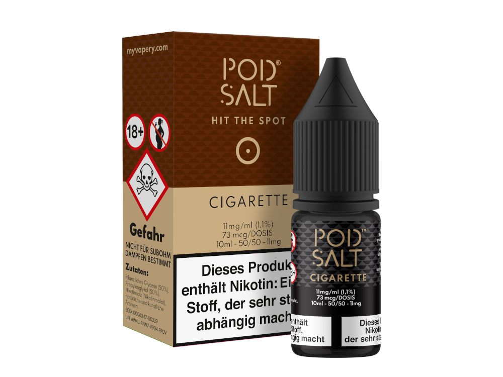 Pod Salt - Cigarette - Nikotinsalz Liquid 11 mg/ml 5er Packung