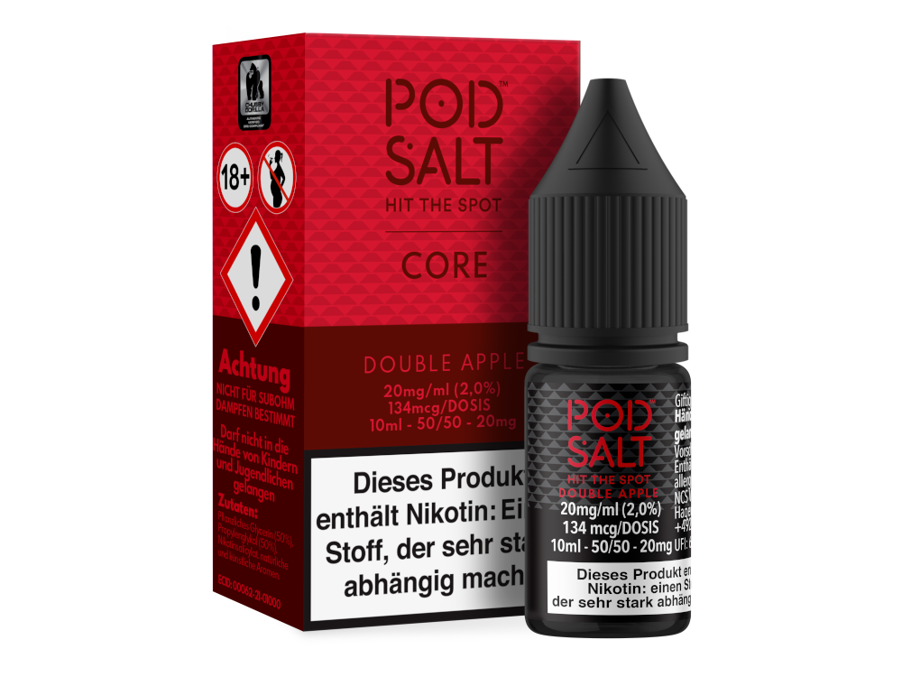 Pod Salt Core - Double Apple - Nikotinsalz Liquid 20 mg/ml 5er Packung