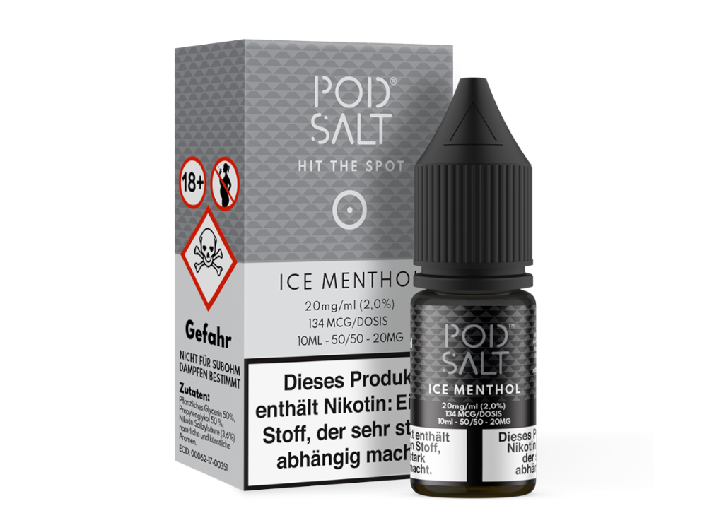 Pod Salt - Ice Menthol - Nikotinsalz Liquid 20 mg/ml 100er Packung