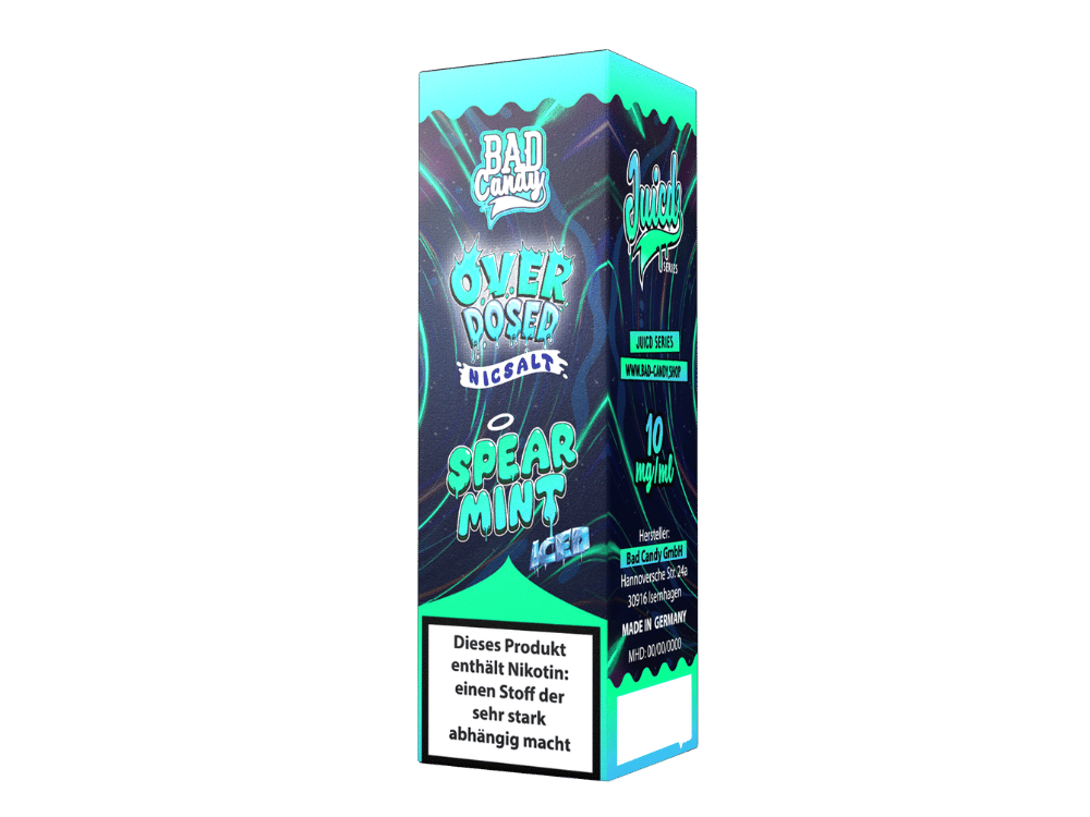 Bad Candy Liquids - Juicd - Overdosed Spearmint - Nikotinsalz Liquid 10 mg/ml 10er Packung