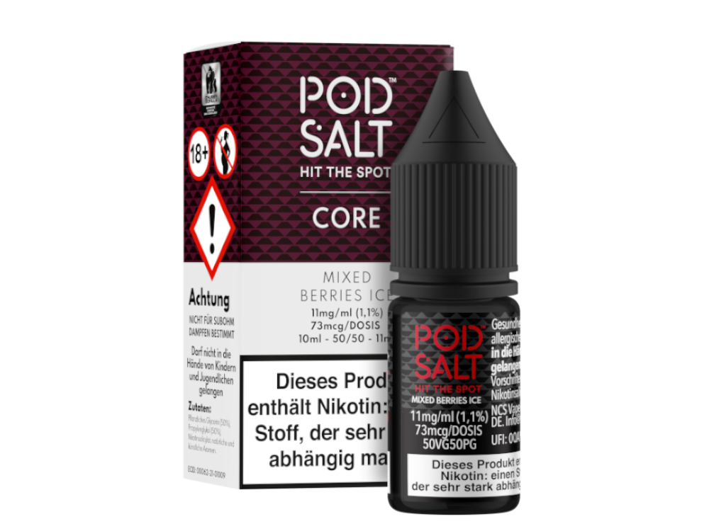 Pod Salt Core - Mixed Berries Ice - Nikotinsalz Liquid 11 mg/ml 100er Packung