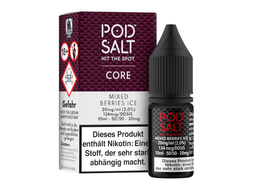 Pod Salt Core - Mixed Berries Ice - Nikotinsalz Liquid 20 mg/ml 5er Packung