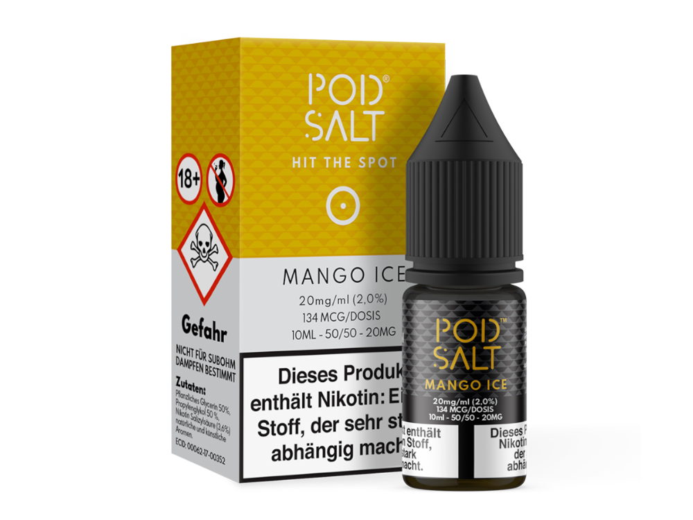 Pod Salt - Mango Ice - Nikotinsalz Liquid 20 mg/ml 100er Packung