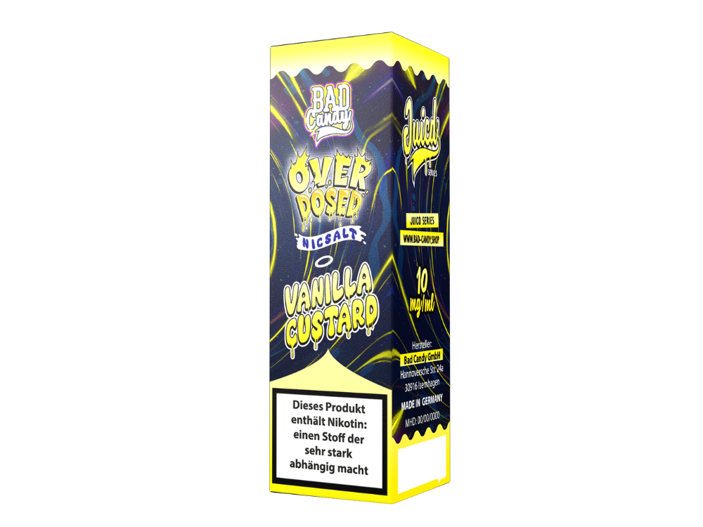 Bad Candy Liquids - Juicd - Overdosed Vanilla Custard - Nikotinsalz Liquid 10 mg/ml