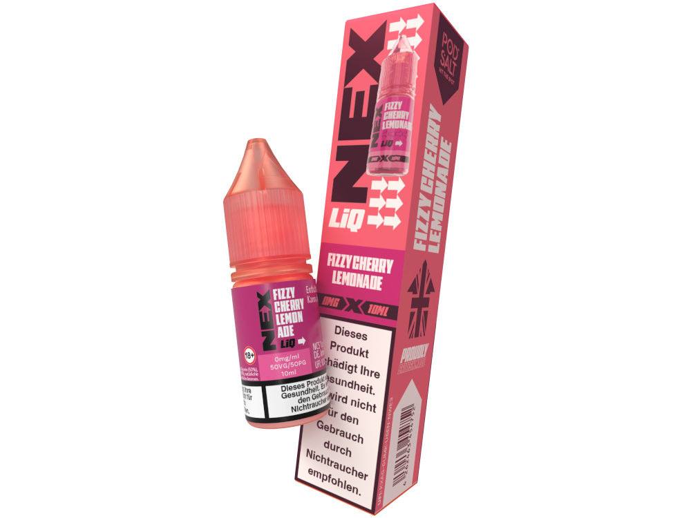 Pod Salt - NexLiq - Fizzy Cherry Lemonade - Nikotinsalz Liquid 0 mg/ml 10er Packung