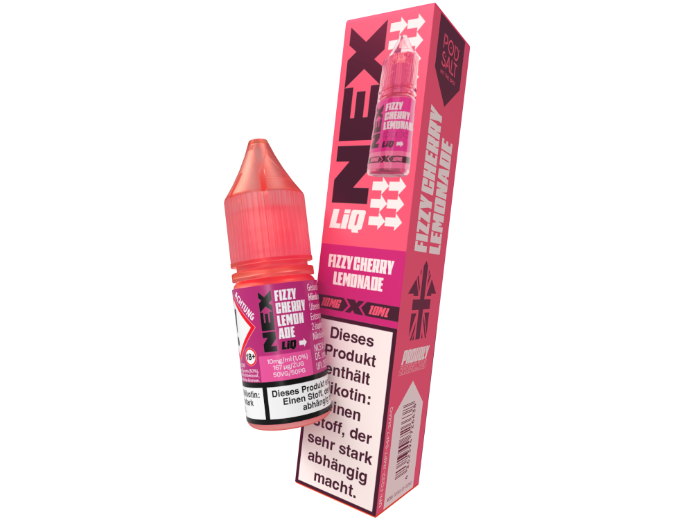Pod Salt - NexLiq - Fizzy Cherry Lemonade - Nikotinsalz Liquid 10 mg/ml 200er Packung