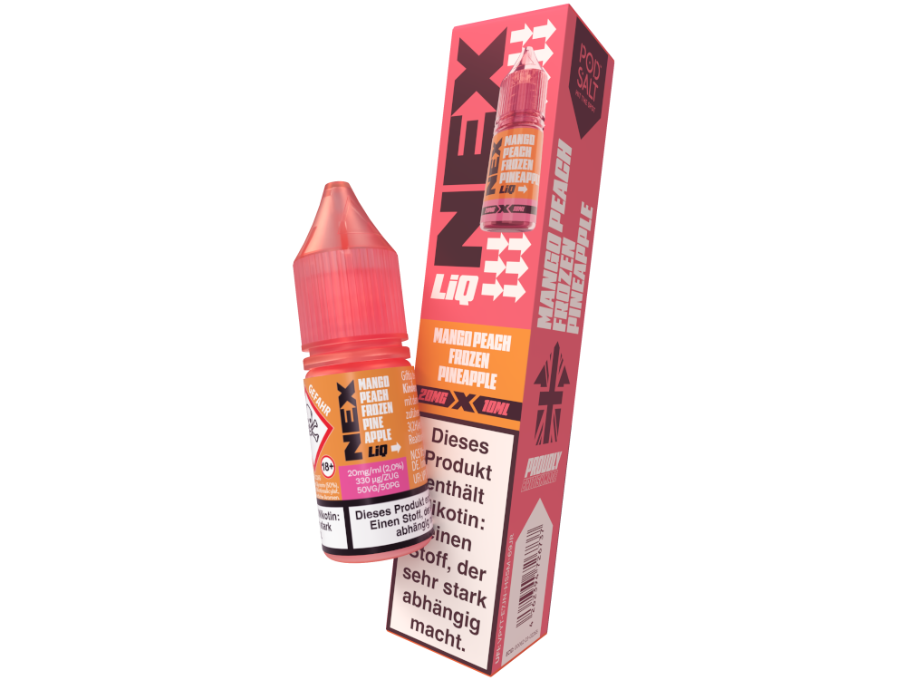Pod Salt - NexLiq - Mango Peach Frozen Pineapple - Nikotinsalz Liquid 20 mg/ml 200er Packung