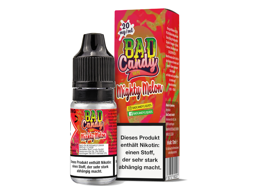 Bad Candy Liquids - Mighty Melon - Nikotinsalz Liquid 20 mg/ml 10er Packung