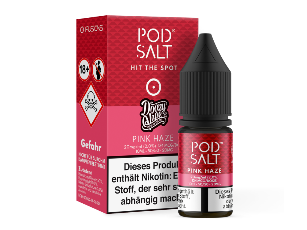 Pod Salt Fusion - Pink Haze - Nikotinsalz Liquid 20 mg/ml 100er Packung