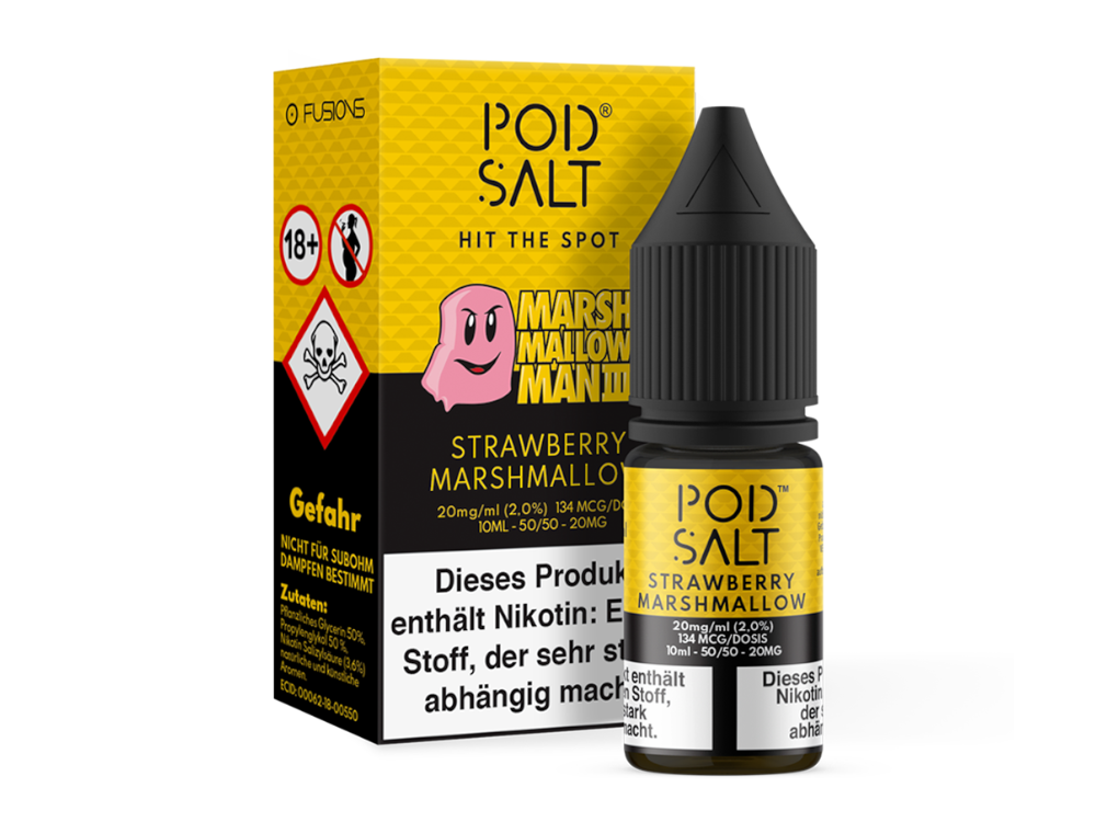 Pod Salt Fusion - Marshmallow Man 3 - Nikotinsalz Liquid 20 mg/ml 100er Packung