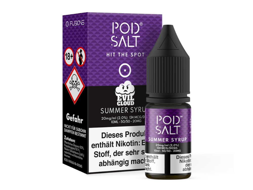 Pod Salt Fusion - Summer Syrup - Nikotinsalz Liquid 20 mg/ml 100er Packung