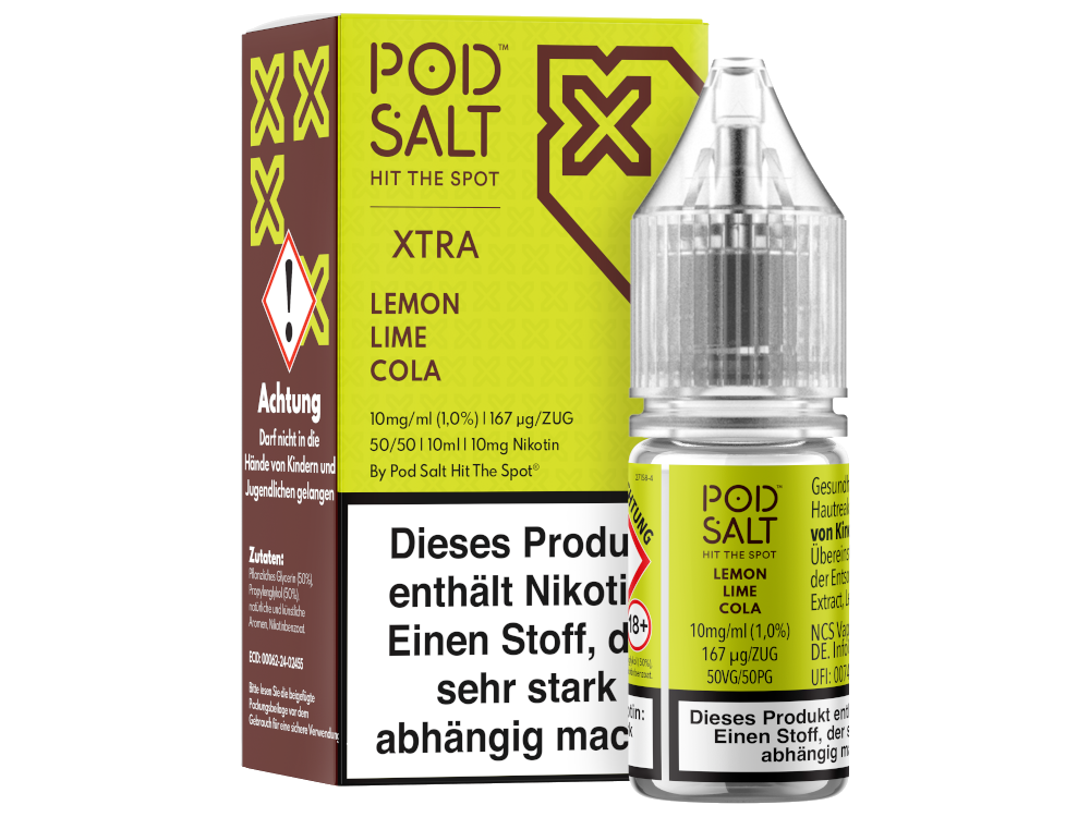 Pod Salt X - Lemon Lime Cola - Nikotinsalz Liquid 10 mg/ml