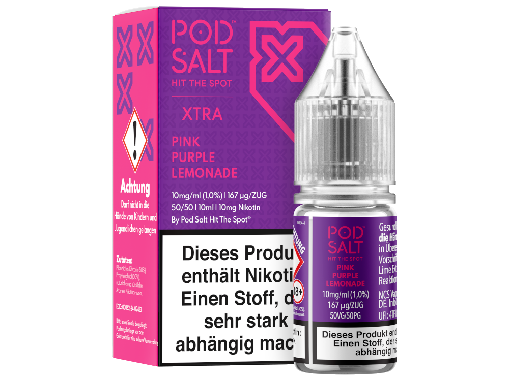 Pod Salt X - Pink Purple Lemonade - Nikotinsalz Liquid 10 mg/ml 100er Packung