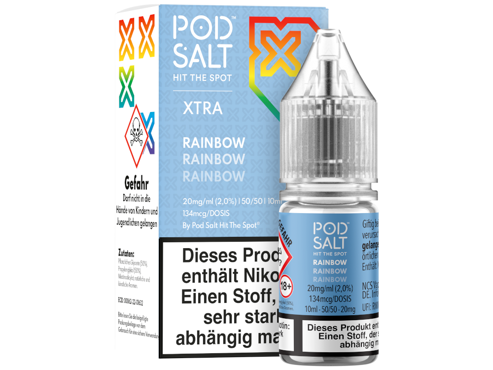 Pod Salt X - Rainbow - Nikotinsalz Liquid 20 mg/ml 100er Packung