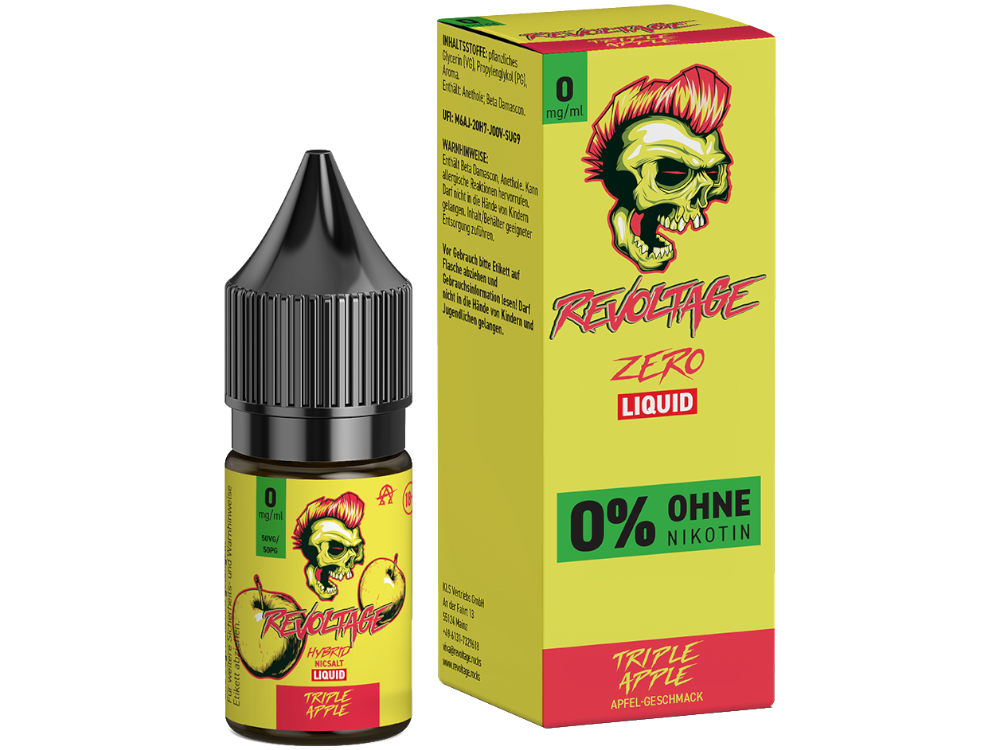 Revoltage - Triple Apple - Hybrid Nikotinsalz Liquid 0 mg/ml 15er Packung