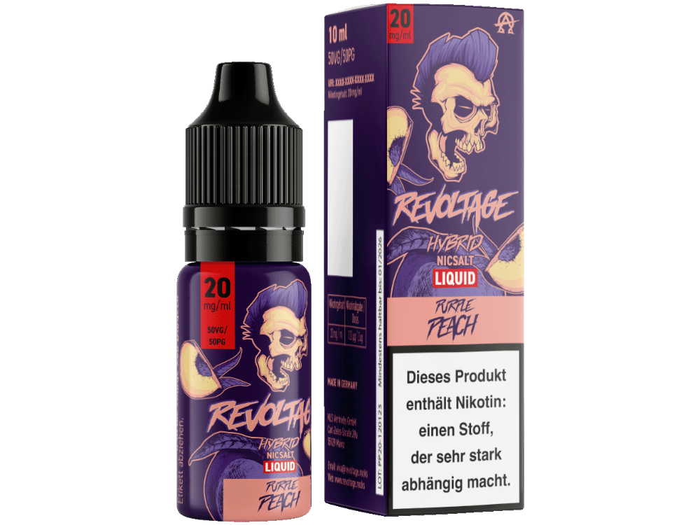 Revoltage - Purple Peach - Hybrid Nikotinsalz Liquid 20 mg/ml