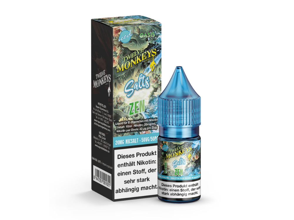 Twelve Monkeys - Iced - Zen - Nikotinsalz Liquid 20 mg/ml 10er Packung