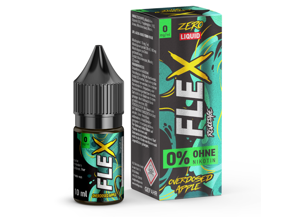 Revoltage - FLEX - Overdosed Apple - Nikotinsalz Liquid 0 mg/ml 15er Packung