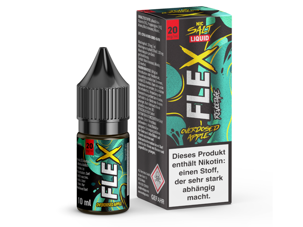 Revoltage - FLEX - Overdosed Apple - Nikotinsalz Liquid 20 mg/ml 450er Packung