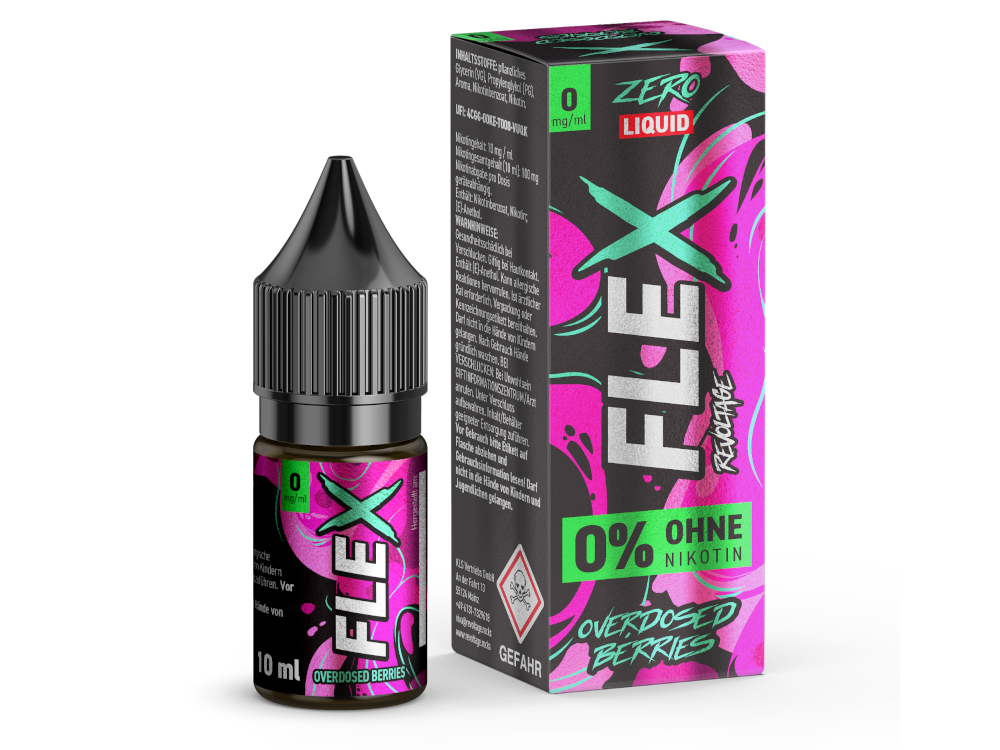 Revoltage - FLEX - Overdosed Berries - Nikotinsalz Liquid 0 mg/ml 450er Packung